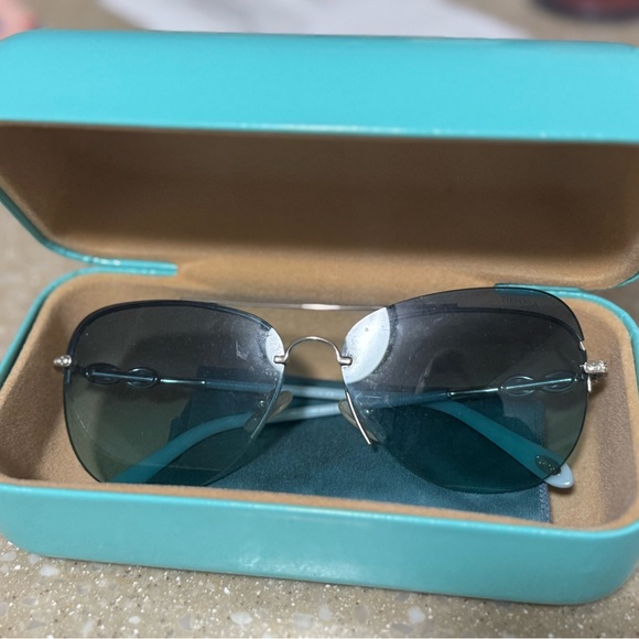 Tiffany & Co. Blue and Silver Sunglasses